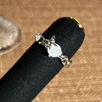 Minimalist White Open Ring, Sweet Cool Finger Rings