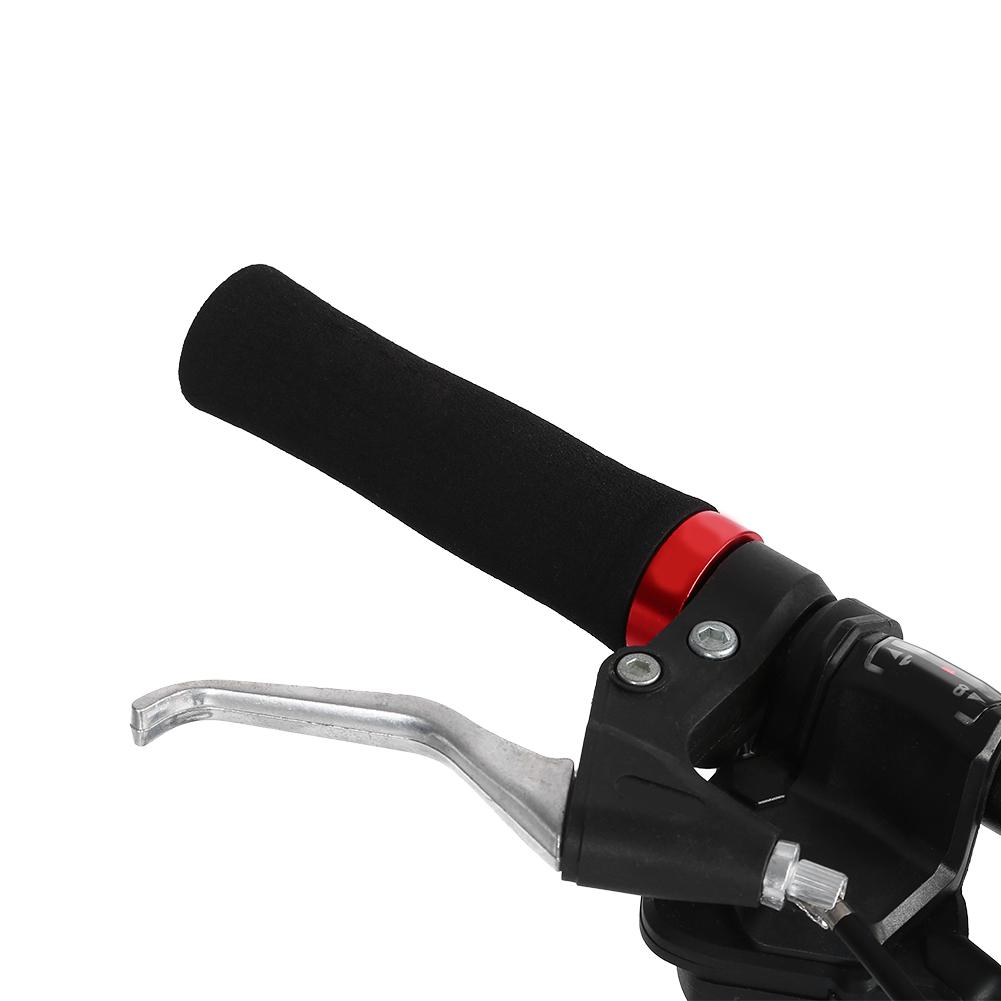 1 Pair Cycling Handle Bar End Bike   Lock on Handlebar Grips Accessory (Black)