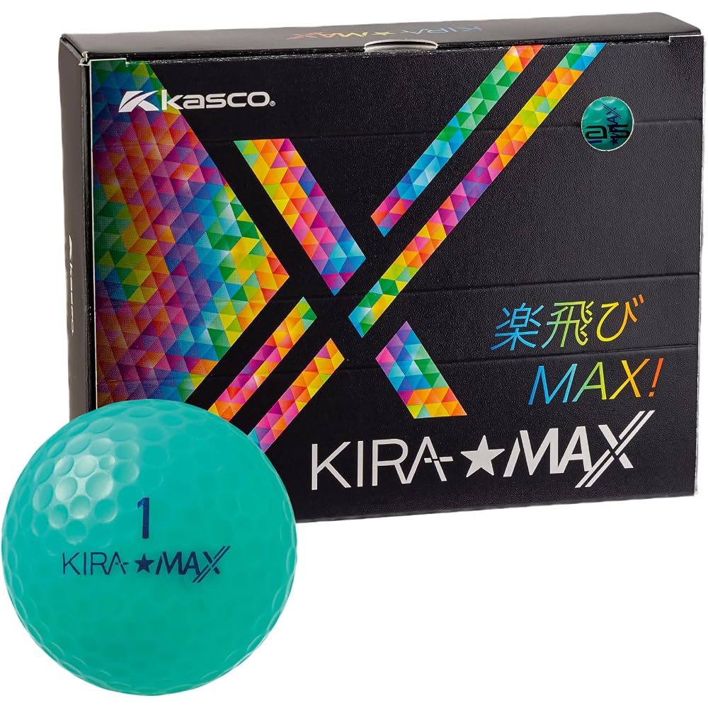 Kasco KIRA MAX Turquoise 12P Golf Balls 12 Pack