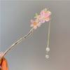 Elegant Chinese Style Hair Clip Tassel Hair Stick Traditional Floral Design Hairstyle Accessory Women Jewelry Hairpin Hairneedle