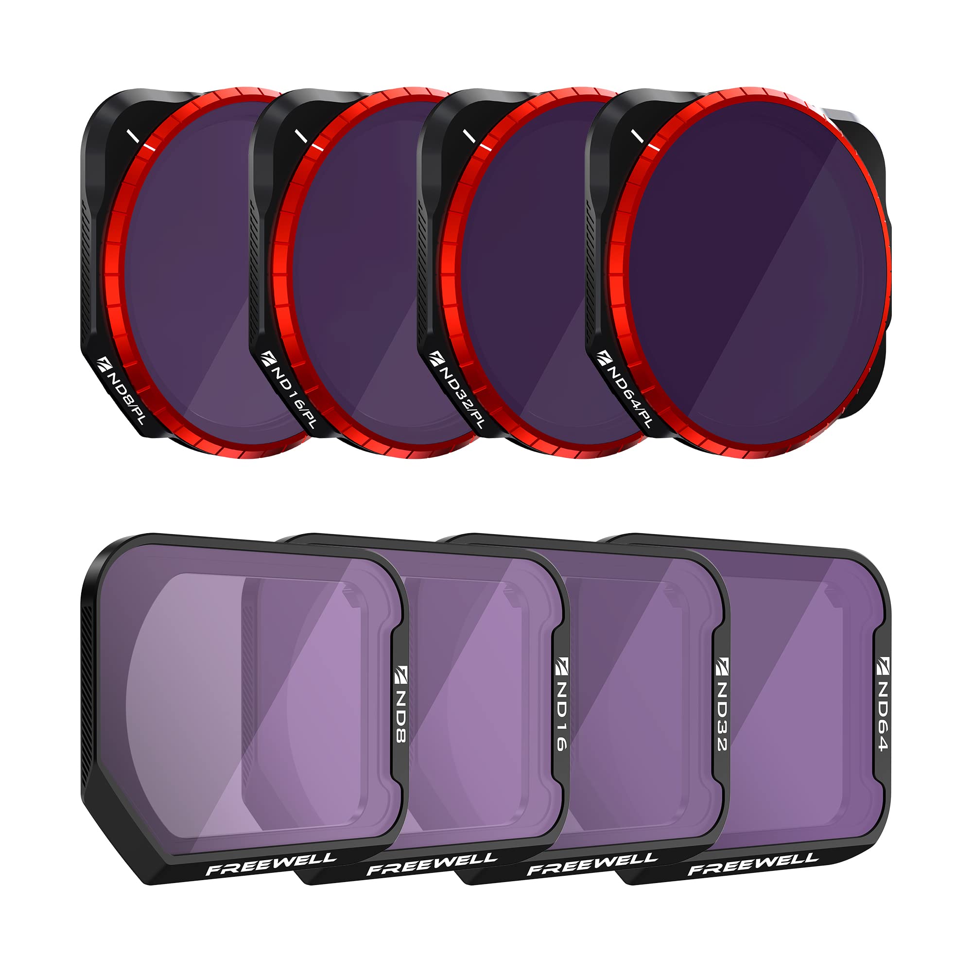 

Набор фильтров Freewell All Day из 8 штук для Mavic 3 Classic ND, ND/PL