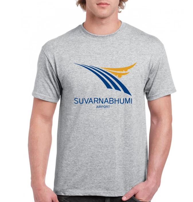 Suvarnabhumi Airport Tee Shirt Bangkok Thailand Southeast Asia Gray T-Shirt S
