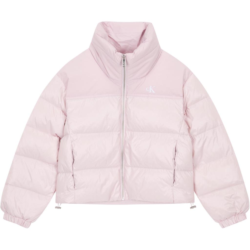 Calvin Klein Loose Solid Color Logo Long Sleeve Down Jacket Women outerwear 47E515G5J3