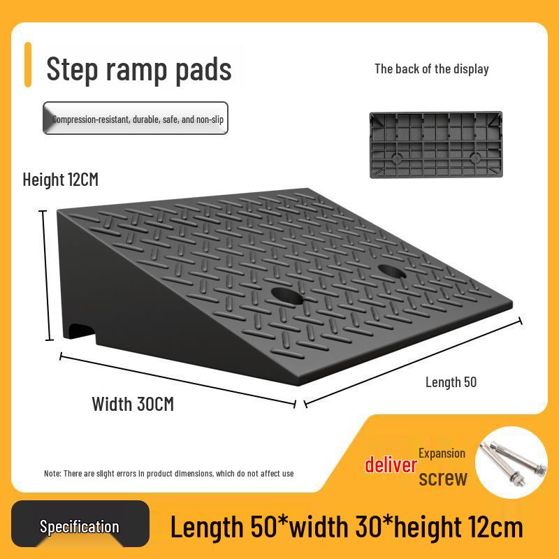 Anti-Slip Rubber-Plastic Curb Ramp Mat for Cars