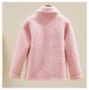 Veste en Fausse Laine d'Agneau pour Femme - Style Coréen Automne/Hiver 2025, Coupe Régulière, Manteau Petite Taille