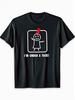 Unisex T-shirt Funny Stuck Under Red Thumbtack Cartoon Character Novelty T-Shirt
