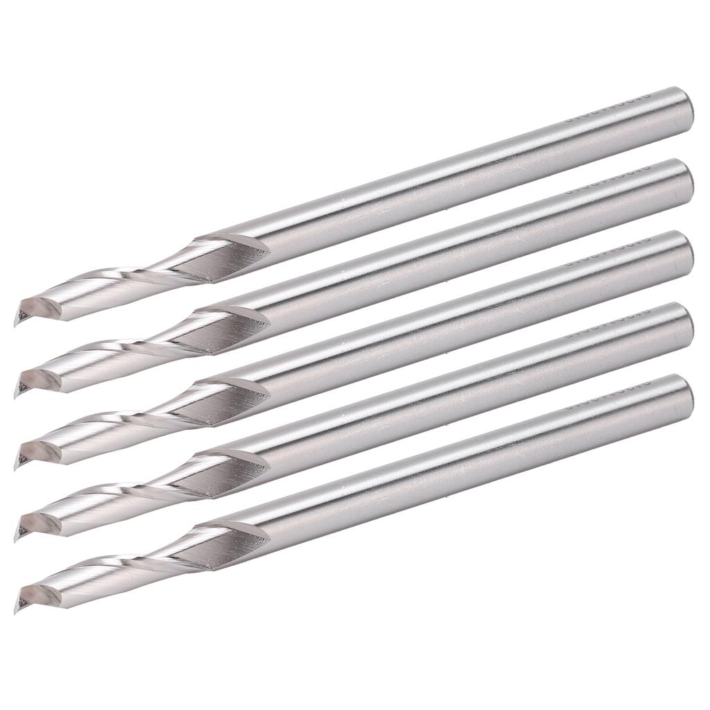 5 Buc. Freză Oțel Rapid de Mare Viteză cu Un Singur Canelură Spiralată Freză Capăt pentru Router CNC, Unealtă de Gravură