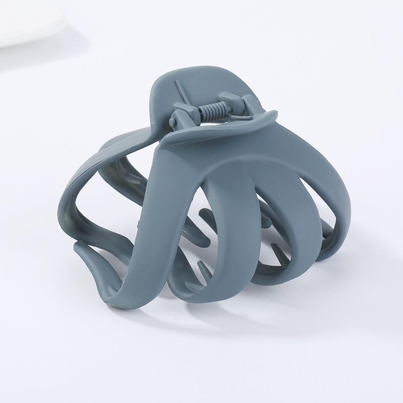 Pinzas para el pelo de pinza de cangrejo geométricas para mujeres y niñas Pinzas de cangrejo para el pelo de metal Forma de Luna Pinza para el pelo Pinza de pelo Color sólido Accesorios para el pelo de tamaño grande