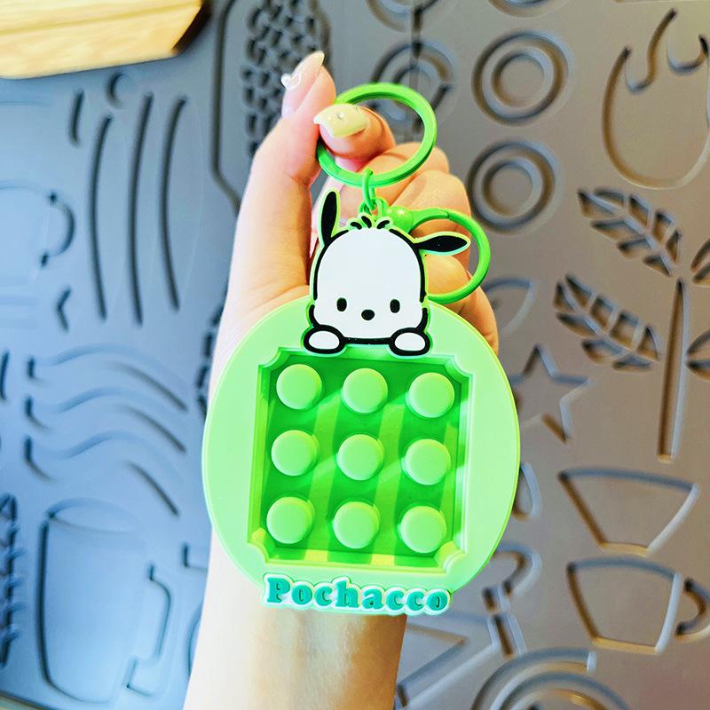 

Cartoon Sanrio Knead Joyful Keychain Kulomi Kt Cat Pendant Decompression Toy Backpack Hanging Decoration Exquisite Present