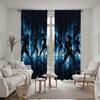 2pcs HD Decorative Curtain Two Dance Youth Blue Digital Printed Curtain Home Decoration Style Decoration Living Room Bedroom