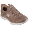 Skechers Slip-Ons Comfortable Versatile Low-Top Casual Shoes Women Sneakers Camel-Brown 150254-CML