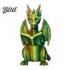 Dragon Sculpture Decoration Reading Figurine with Glasses Statue 3D Printed Gift for Fans Bookshelf Decor Whimsical Desktop Ornament Book