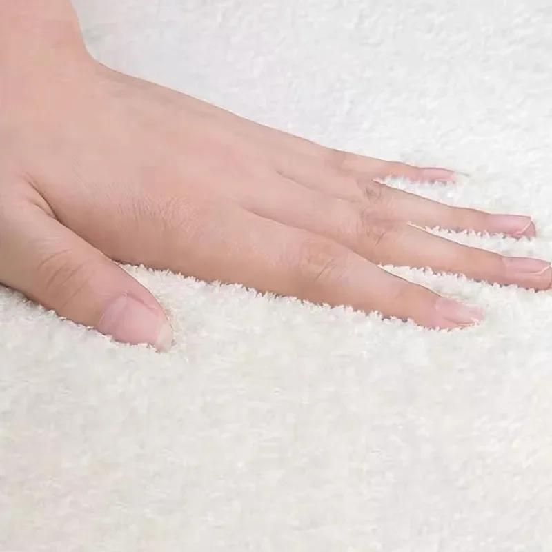 Living Room Carpet In Solid Color, Soft Plush, Bedroom Carpet, Large Floor Mat Beside The Bed, Home Decoration