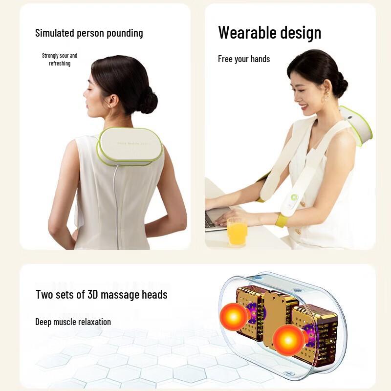 HEZHENG Neck and Shoulder Massage Shawl CN plug (adapter included)