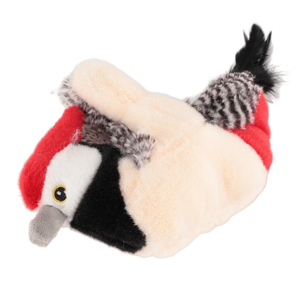 Pet Plush Toy Interactive Soft Flapping Bird Squeaky Cat Electric Plush Toy for Home Indoor