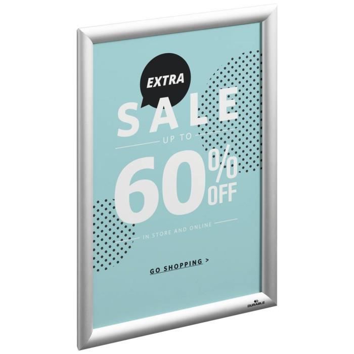 Durable Cadres articulés Utilisation pour format de papier: 1 x DIN A3 à lintérieur, à lextérieur à labri de la pluie 4