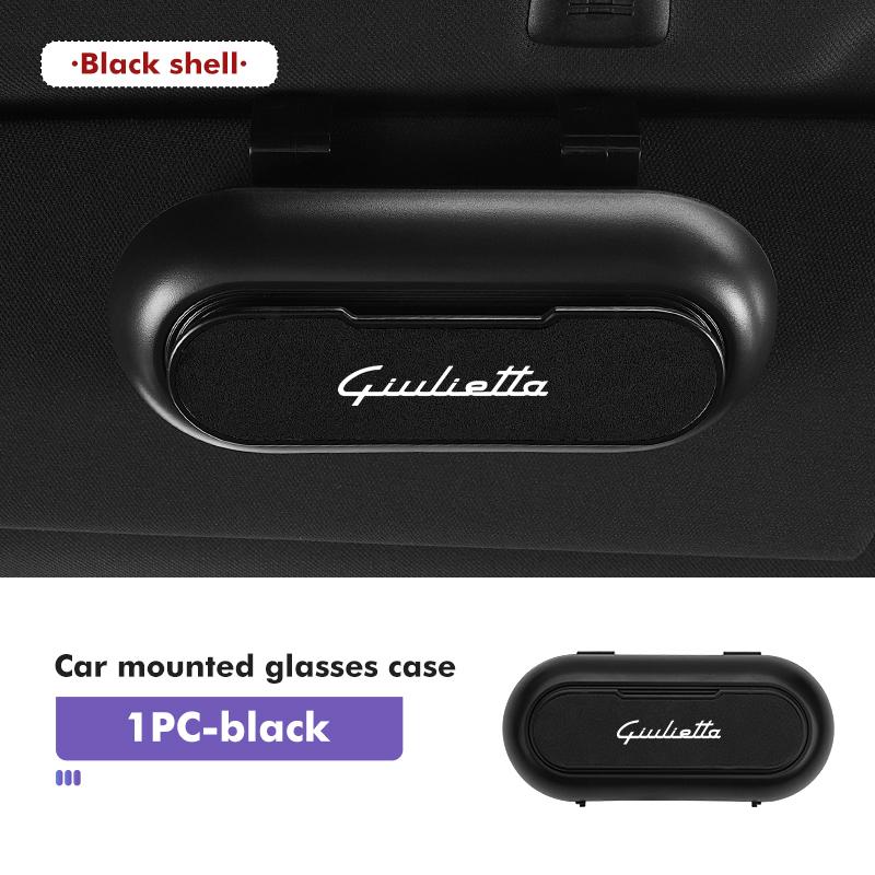 2026 Hot Alfa Romeo Car Sun Visor Sunglasses Box Storage Case Organize Boxs For Alfa Romeo 159 Giulietta Giulia 147 Mito 156 159