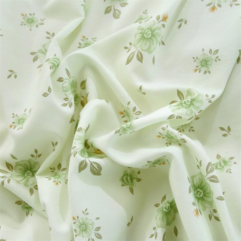 New Spring Duvet Cover Class A Double Yarn Printed Knitted Cotton 3-4 Piece Quilt Bed Sheet Pillowcase Small Fresh Bedding