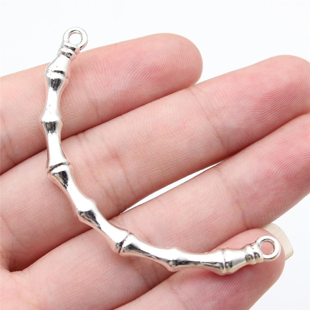 

Аксесуари Деталі Вигнутий З єднувач для Намиста Мінімалістичні Ювелірні Компоненти QA013 A32-5pcs-61x26mm