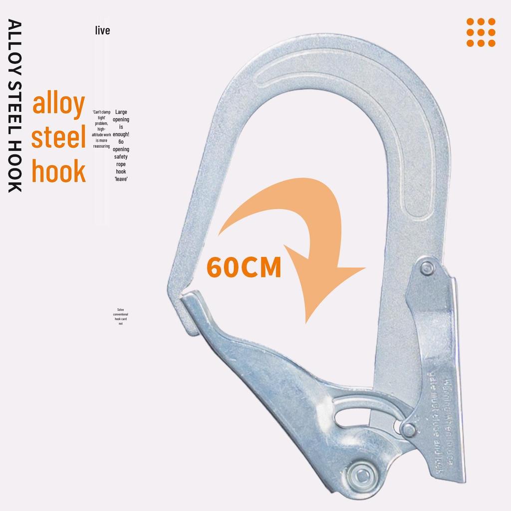 High-Altitude Safety Belt with Single/Double Hook Elastic Rope for Fall Protection