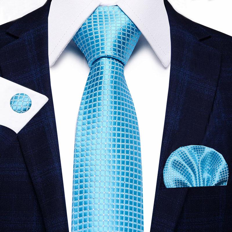 Men'S Business Tie Set, Tie Bow Tie Pocket Towel Cufflinks 3-Piece Set