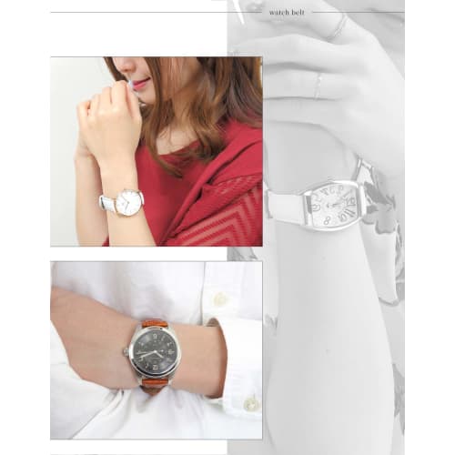 Calm Genuine Crocodile-Embossed Leather Watch Strap, Quick Release, for Watches and Smartwatches, 12mm To 24mm (12mm, Dark Blue)