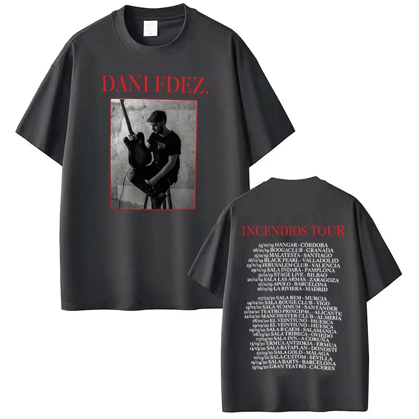 Rapper Dani Fernandez Tour Graphic Tshirt Men Women Fashion Hiphop pure Cotton T Shirts Shortsleeved Casual Harajuku Top