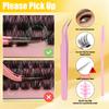 144 Clusters Of C-Song False Eyelashes Set 10-18Mmdiy Segmented Grafting Single Cluster Of Thick Eyelashes