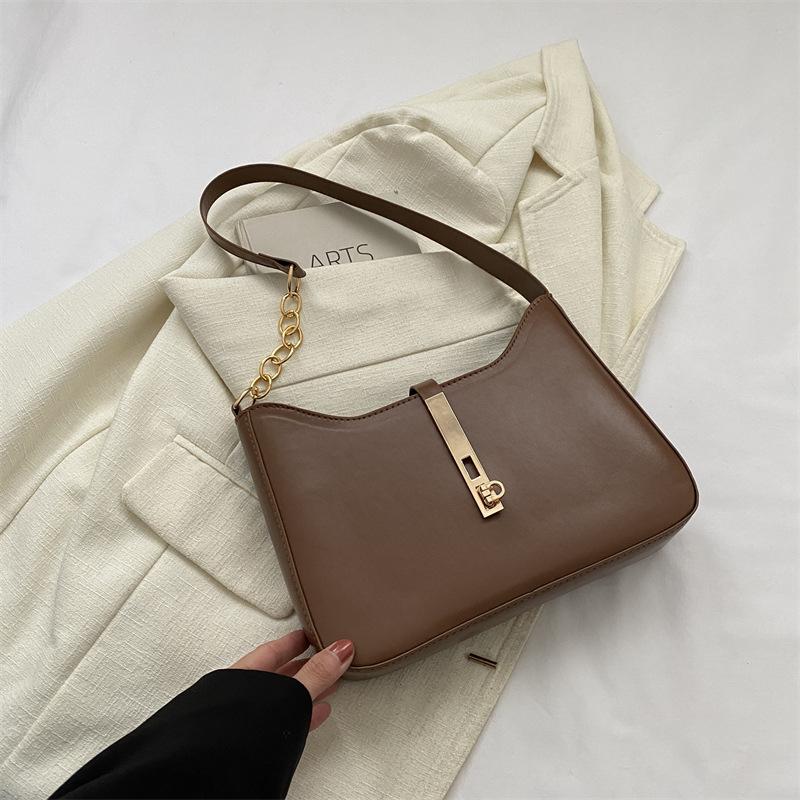 

Premium bag 2025 new trendy women s bag autumn and winter simple and versatile commuter shoulder bag texture niche underarm bag