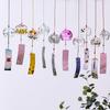 Japanese Style Cute Wind Chime Handmade Glass Painted Hanging Ornament Creative Gift for Girls