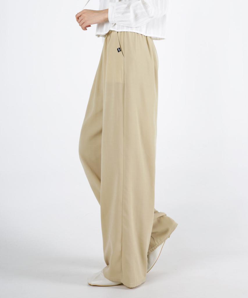 UMM Women'S Cool Touch Double-Pleated Wide Elastic Waist Pants 4 Colors