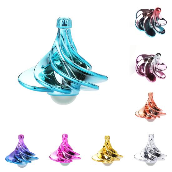 Inertial Wind-driven Spinner Gyro Toy Plastic Fingertip Stunt Gyroscope Toy for Kid