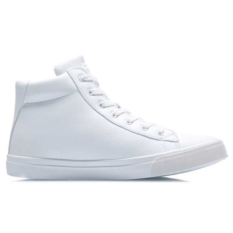 Li Ning Comfortable Casual Fleece Lined Warm High Top Sneakers Men Sneakers White AGCQ407-2