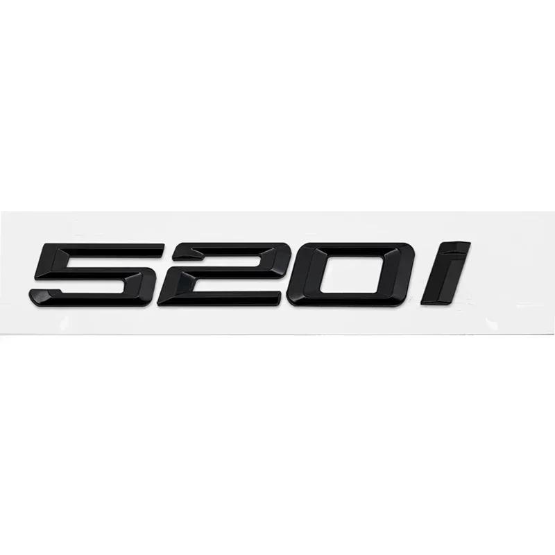 ABS Car Rear Trunk Letters Logo Badge Emblem Sticker For BMW 5 Series 520i 525i 528i 530i 535i 540i 523i E39 E60 E61 F10 F11 G30
