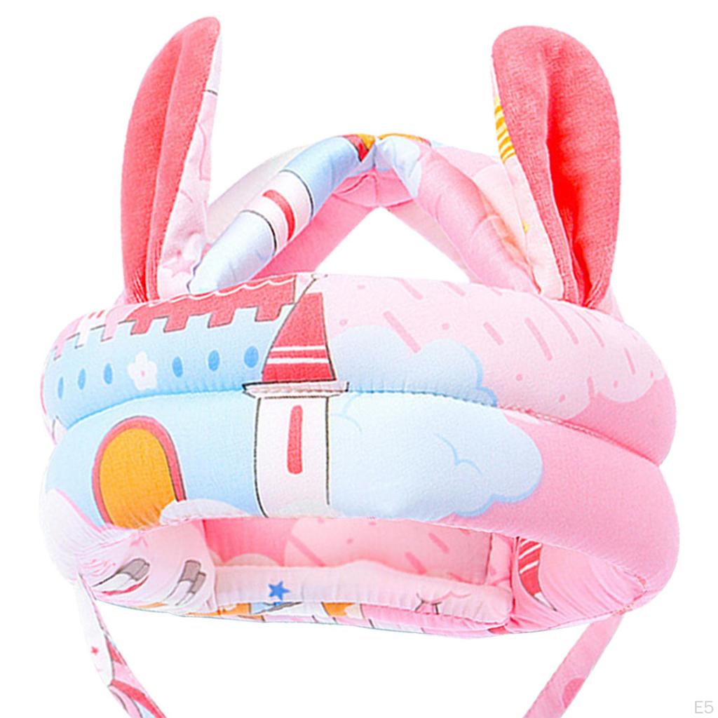 Adjustable 40-45cm Breathable Cotton Infant Safety ive Helmet Hat Head for Walking Running
