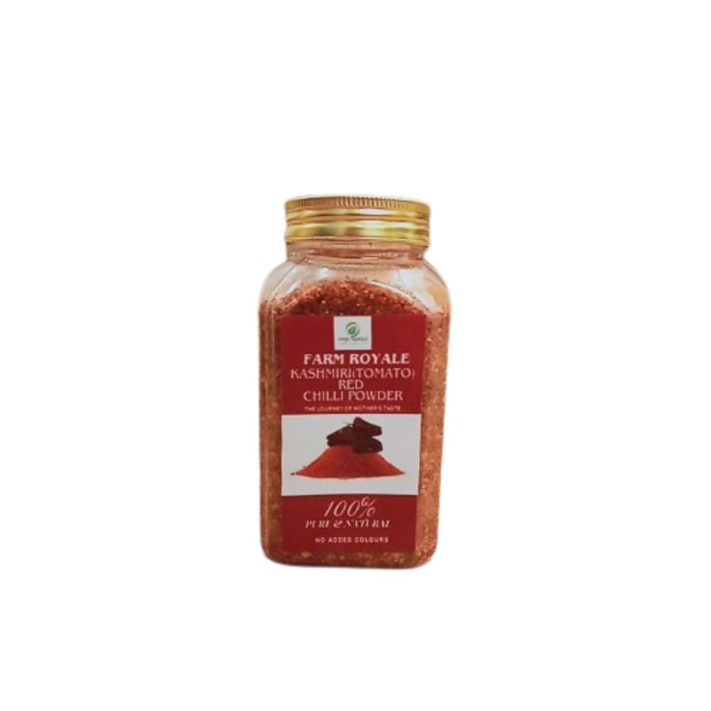 Farm Royale Kashmiri Red Chilli Powder 200g | Lal Mirch Powder | Rich Color Mild Heat | Natural & Farm Fresh