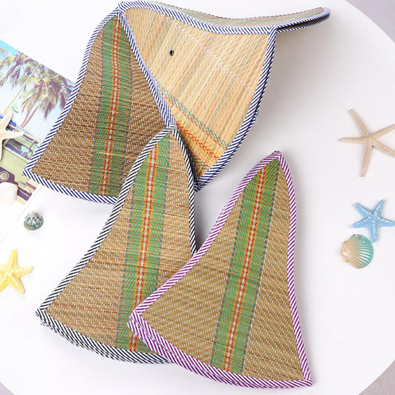 Men Fishing Sunshade Hats Women Foldable Straw Hat Rattan Anti-ultraviolet Fisherman's Cap Big Visors For Hiking Travel Camping