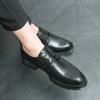 Fashion Business and Casual Men's Leather Shoes Comfortable Retro British Style Fashion Party Dress Office Shoes Groom's Wedding Shoes