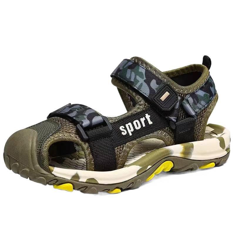 Sandals Sandals Boys Middle and Older Children Baotou Non-slip Summer 2025 Classmates Children Boys Sports Beach Soft Sole
