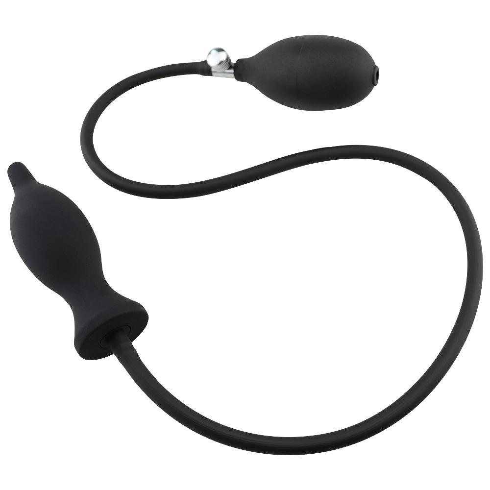 Inflator Silicone Inflatable Anal Plug Extra Large Inflatable Butt Plug Pump Up Anal Toys for Women Man Sex