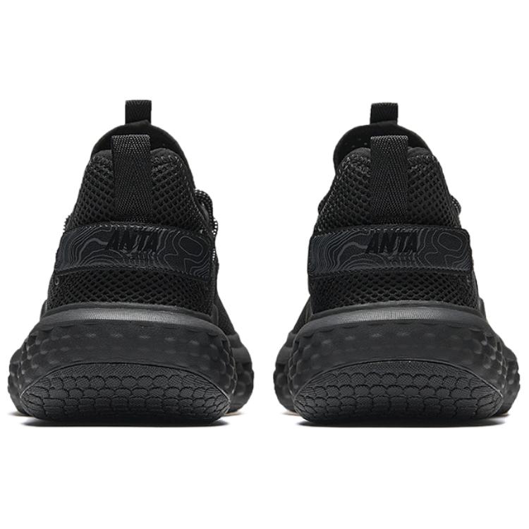 Anta Pohodlné Všestranné Trendy Protiskluzové Odolné Nízké Ležérní Pánské tenisky Černá 112528866-1