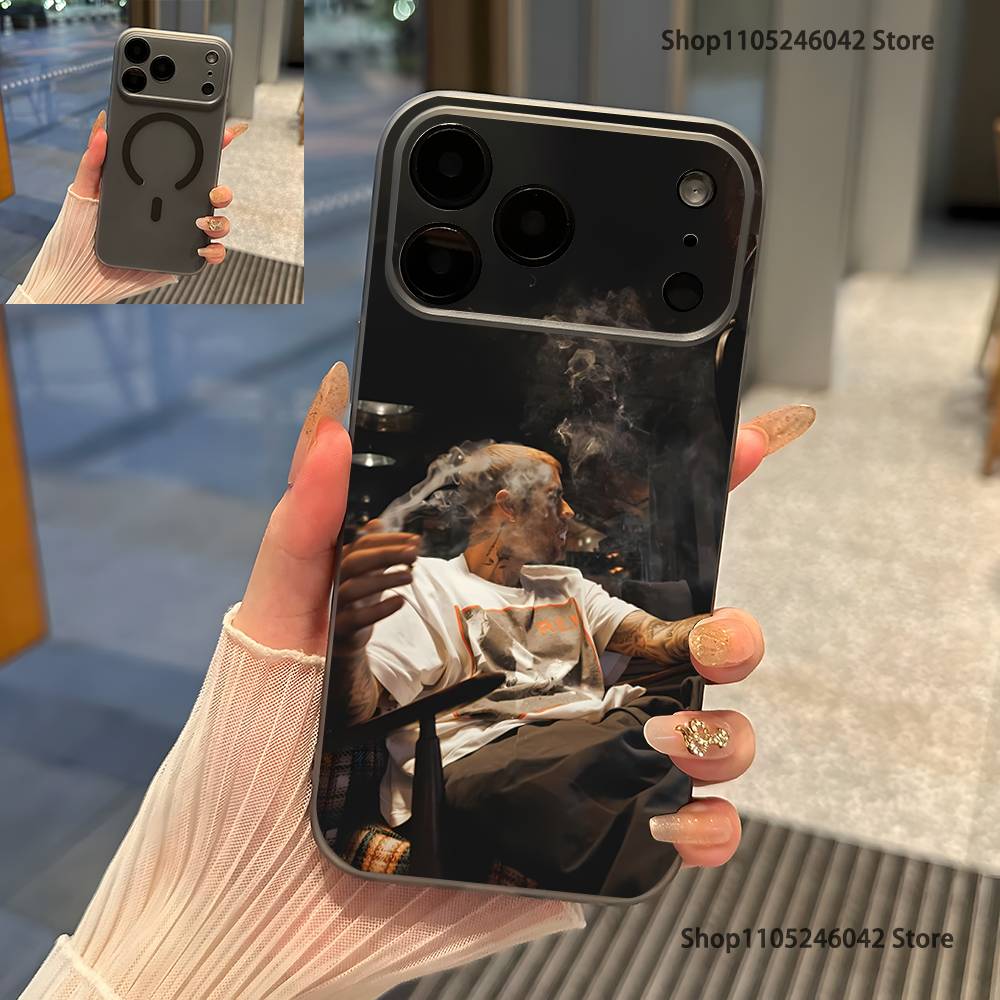 J-Justin B-Bieber Swag II Průhledný šedý kryt na telefon Pro iPhone 17,16,15,14,13,12,11,Pro,Max,Plus Magnetické bezdrátové nabíjení