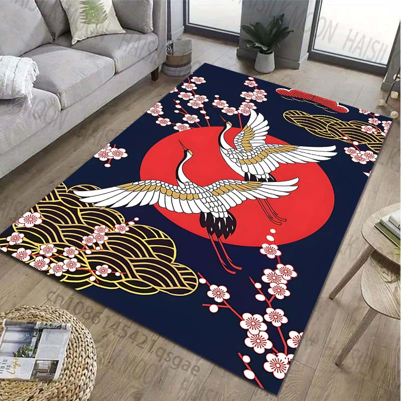 Heron 3D HD Print Large Area Carpet for Living Room Cartoon Childrens Bedroom Sofa Doormat Kitchen Floor Rug Anti-slip Decor Mat