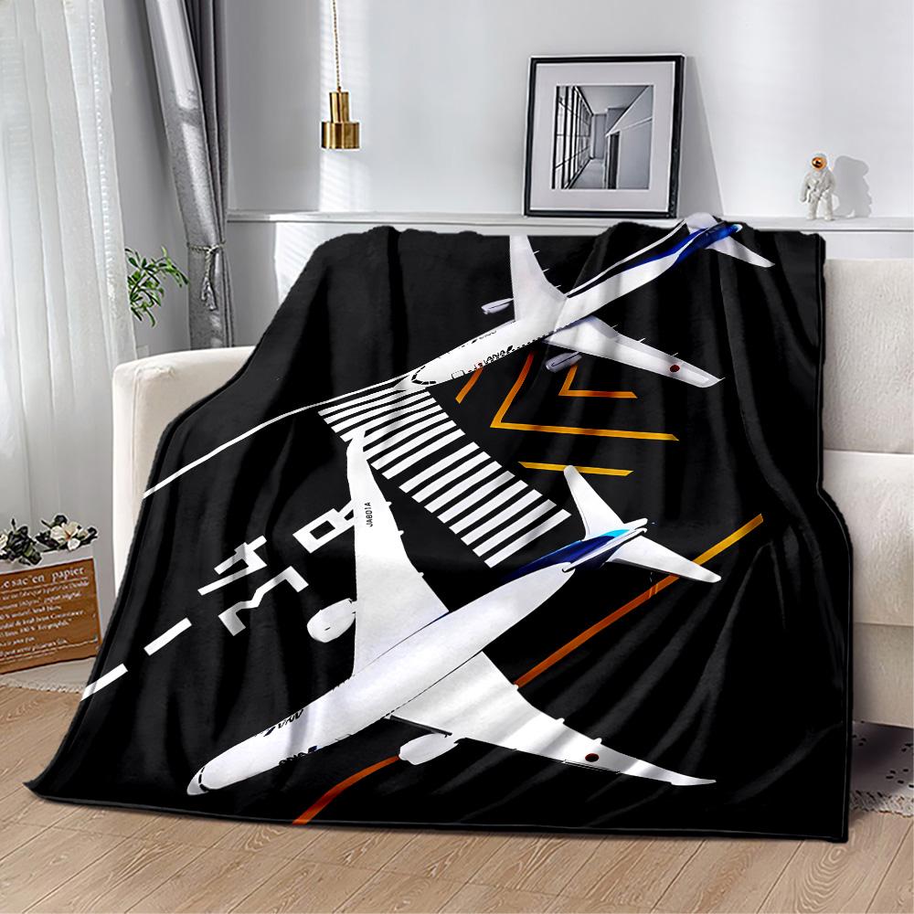 Airport Runway Design Flannel Blanket - Soft and Suitable for Sofas, Beds, Offices, Travel, All Seasons, and The Best Gift for The Holidays.