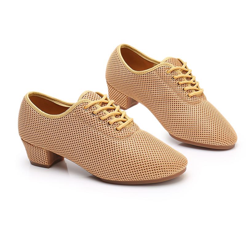 Mesh Dance Shoes Latin Samba Shoe for Women's Ballroom Modern Tango Jazz Practise Shoes