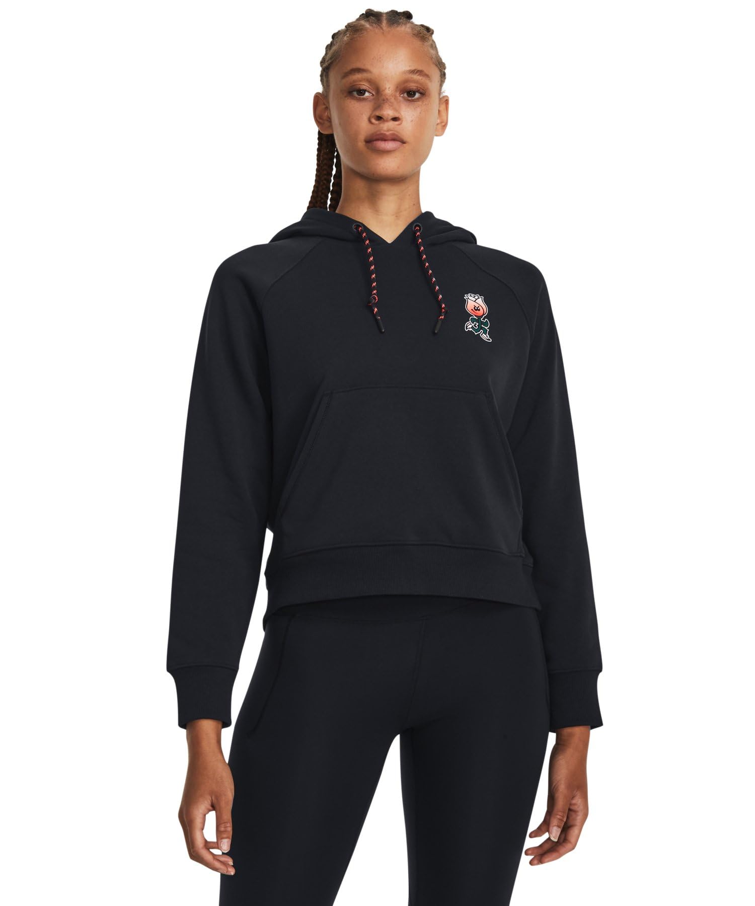 

Under Armour UA HWT Terry Hoodie Black Jet Gray White MD