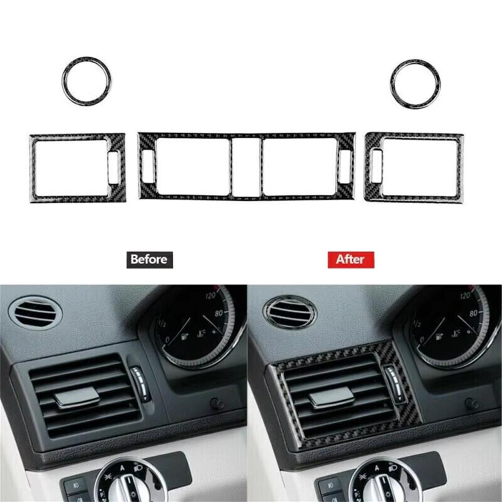Carbon Fiber Car Interior Trims For Mercedes Benz W204 C Class C250 300 C350 C63