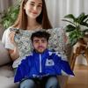 Internet Celebrity Fede V-Vigevani Pillow Case Plush Fabric Soft Pillowcase Double Sided Print Cushion Cover Household Gifts