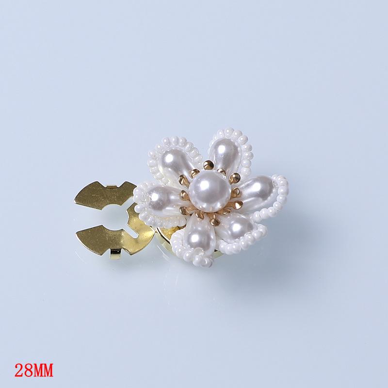 

New Design On Shirt Pearl Button Cover DIY Accessories Alloy Cufflinks Button Cover Flower Cufflinksble Decor For Men Women