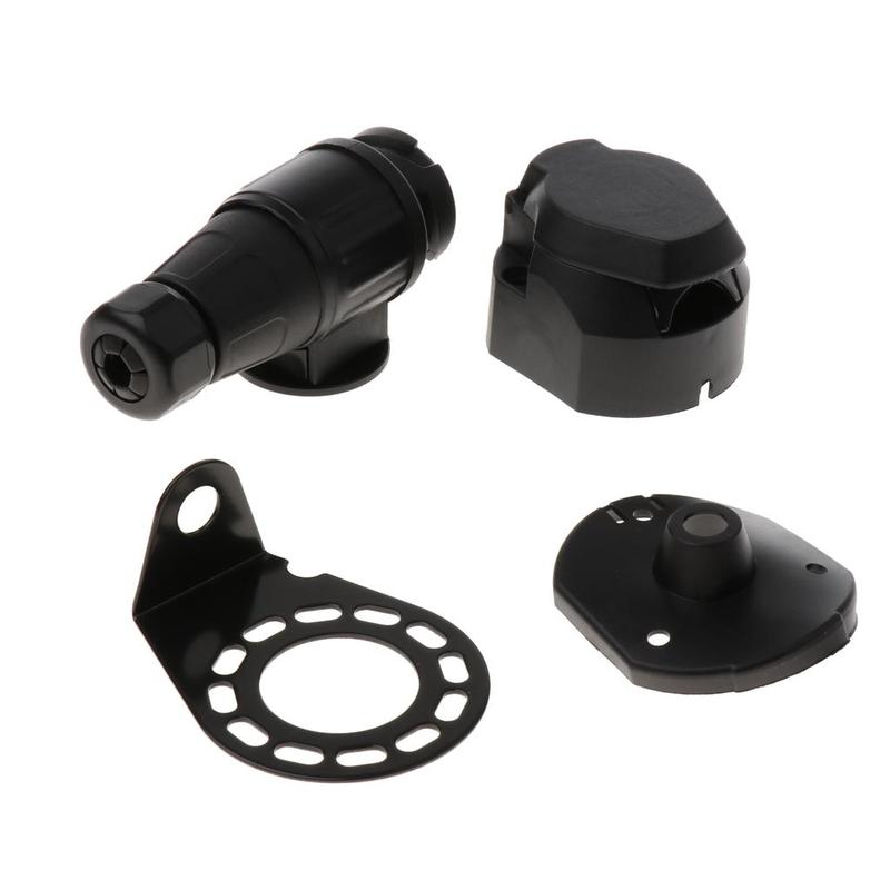 Electrical Plug Sockets 13 Pin Connector Adapter for Caravan Trailer Brake and Rear Lights Wiring Solution